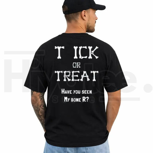 Tick Or Treat Halloween Funny Shirt – Sarcastic Insect Pun Graphic Tee - Hiyatee