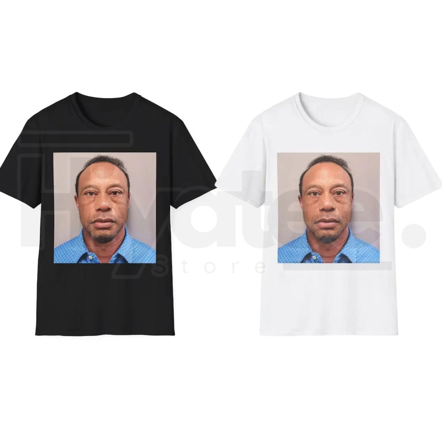 "Tiger Woods Mugshot 2026" – Funny Golf Fan Legend Graphic Top - Hiyatee