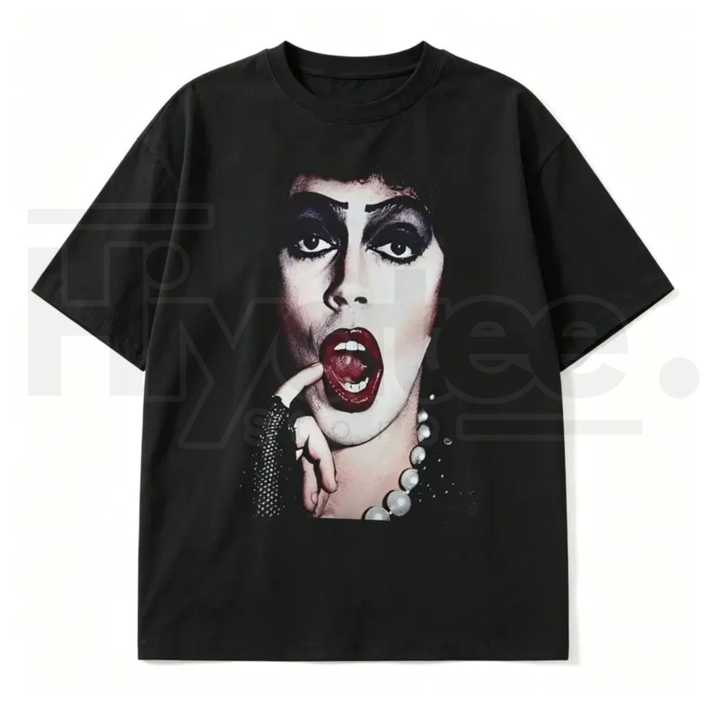 Tim Curry Tribute T-Shirt – Rocky Horror Frank-N-Furter Graphic Tee - Hiyatee