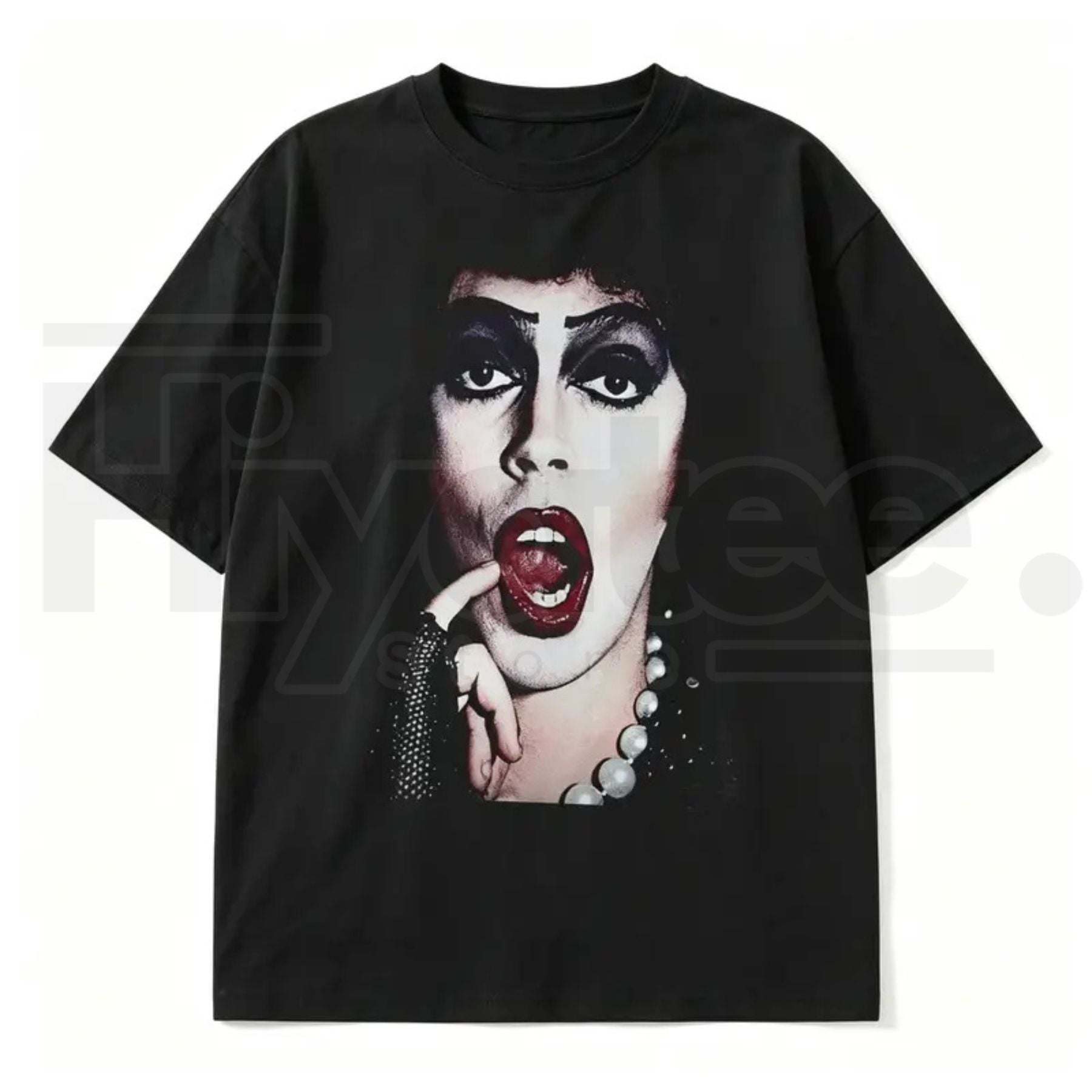 Tim Curry Tribute T-Shirt – Rocky Horror Frank-N-Furter Graphic Tee - Hiyatee