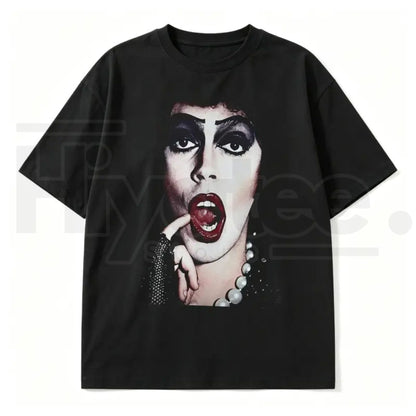 Tim Curry Tribute T-Shirt – Rocky Horror Frank-N-Furter Graphic Tee - Hiyatee