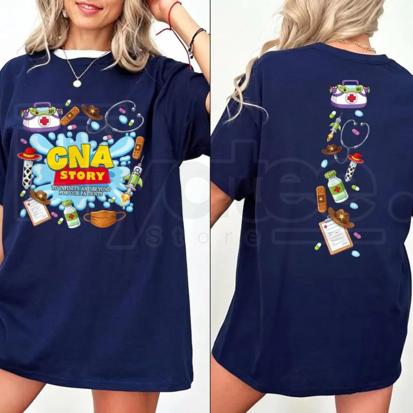 To Infinity And Beyond CNA Pediatric Nursing Assistant T-Shirt - Hiyatee