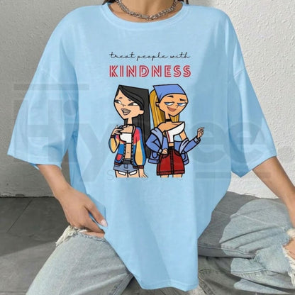 Total Drama Island Heather & Lindsay Character Scene T-Shirt – Queen Of Mean Cartoon Nostalgia Tee - Hiyatee