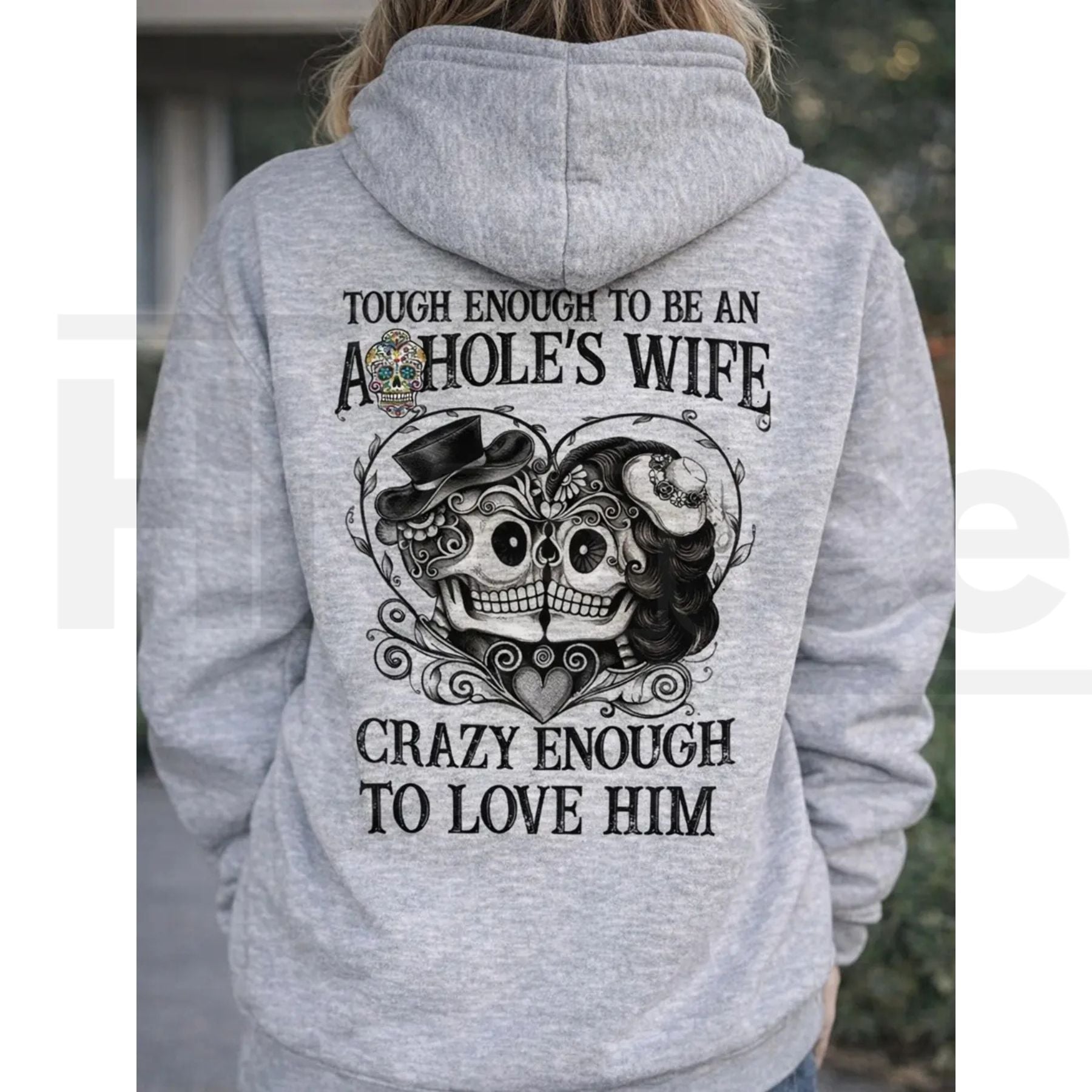 "Tough Enough To Be An A*hole's Wife" Hoodie – Funny Valentine’s Day Gift For Her - Hiyatee