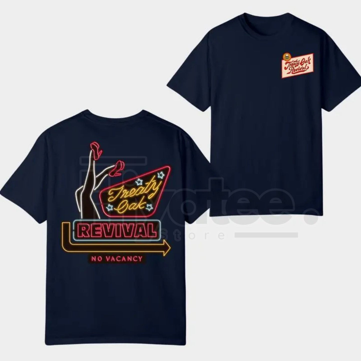 Treaty Oak Revival "No Vacancy" Classic T-Shirt – Vintage Southern Rock Band Tee - Hiyatee