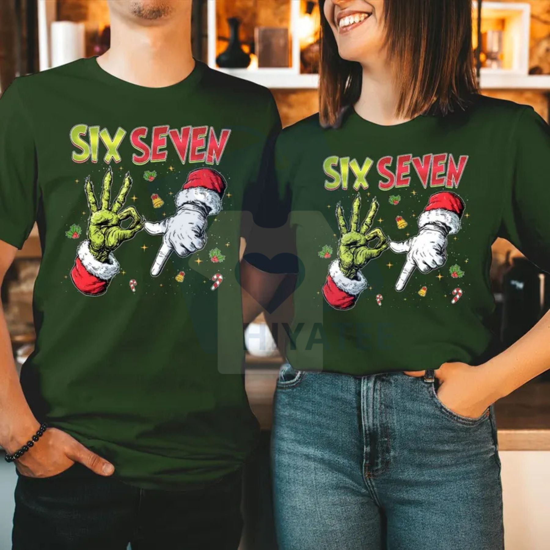 Trending Six Seven Meme Christmas Sweatshirt – Funny Mean Guy 67 Internet Joke Jump - Hiyatee