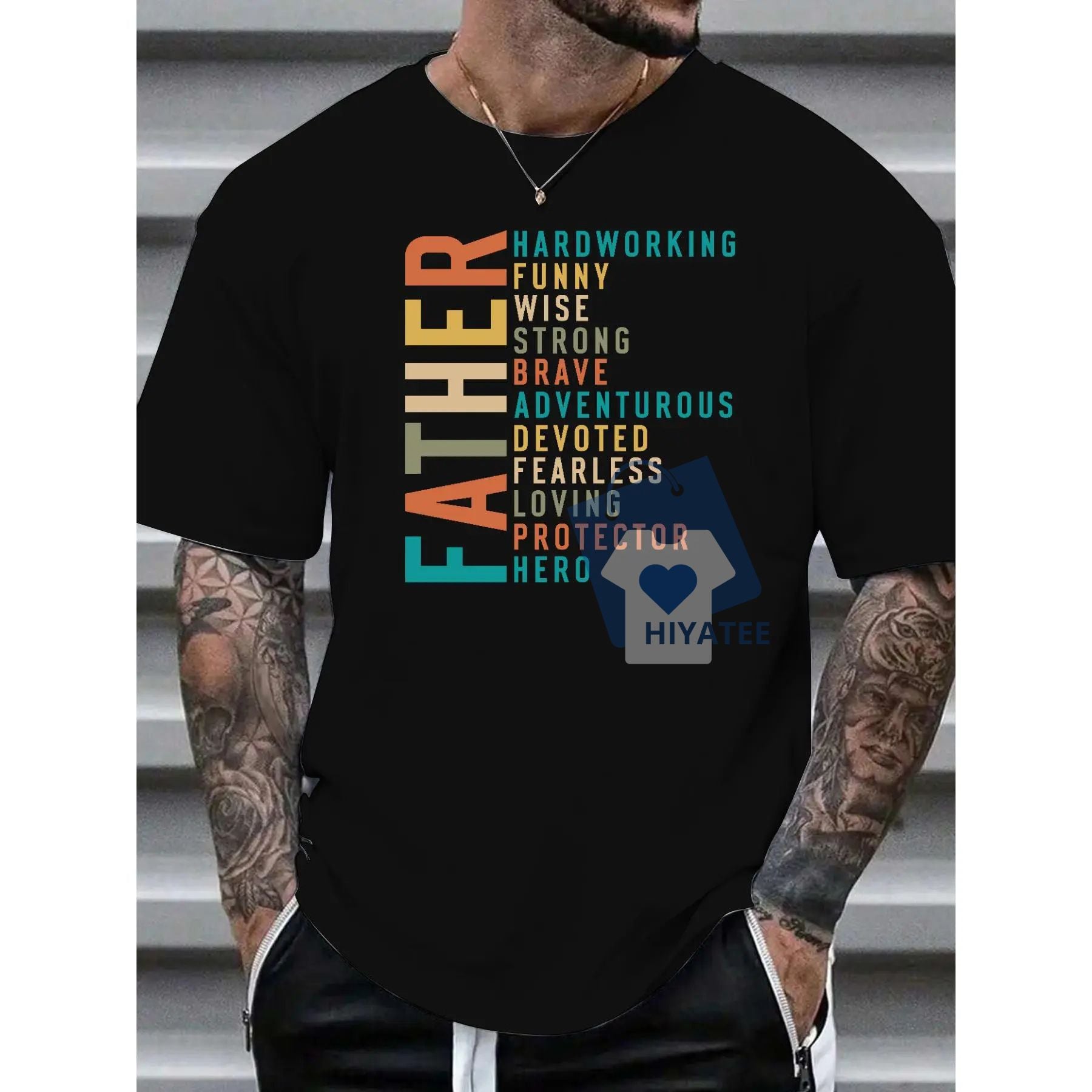 Trendy Father – Identity Statement Tee for Cool Dads-Hiyatee