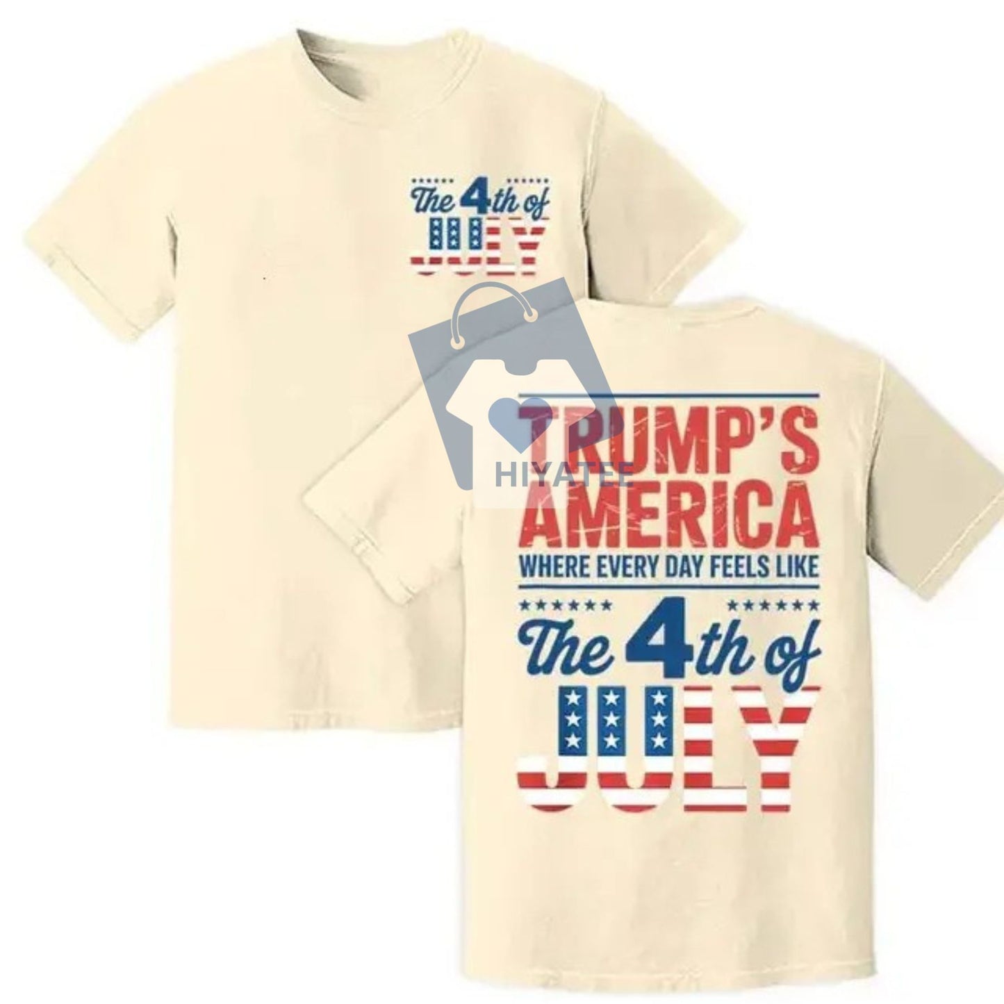 Trump’s America 4th of July Shirt – Patriotic MAGA Tee, Unisex Freedom Shirt, USA Graphic T-Shirt-Hiyatee

