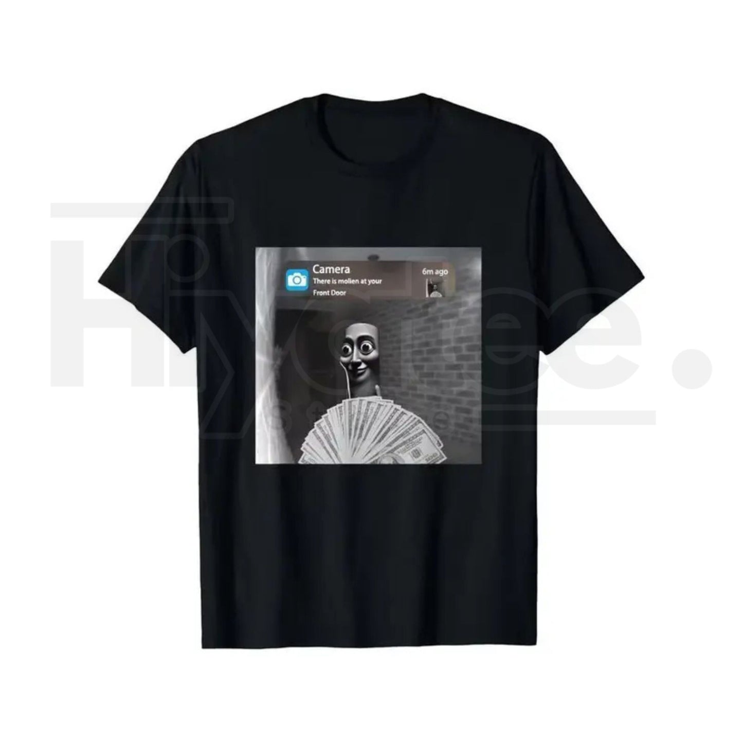 "Tung Tung Tung Sahur" Funny Viral Meme – Premium Cotton Black Graphic Top - Hiyatee