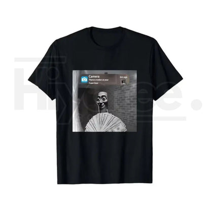 "Tung Tung Tung Sahur" Funny Viral Meme – Premium Cotton Black Graphic Top - Hiyatee