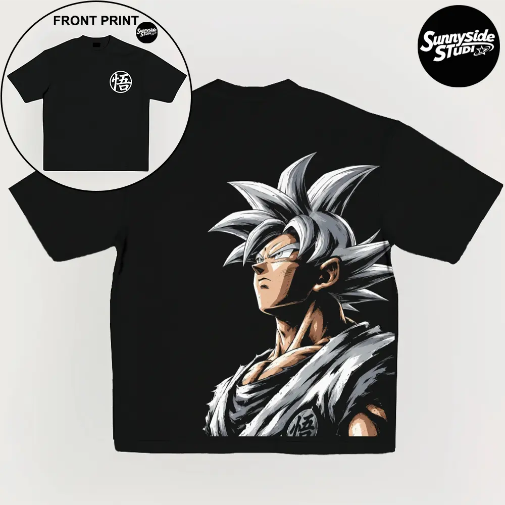 Anime 90s Graphic Tee – Retro Streetwear Oversized T-Shirt for Men