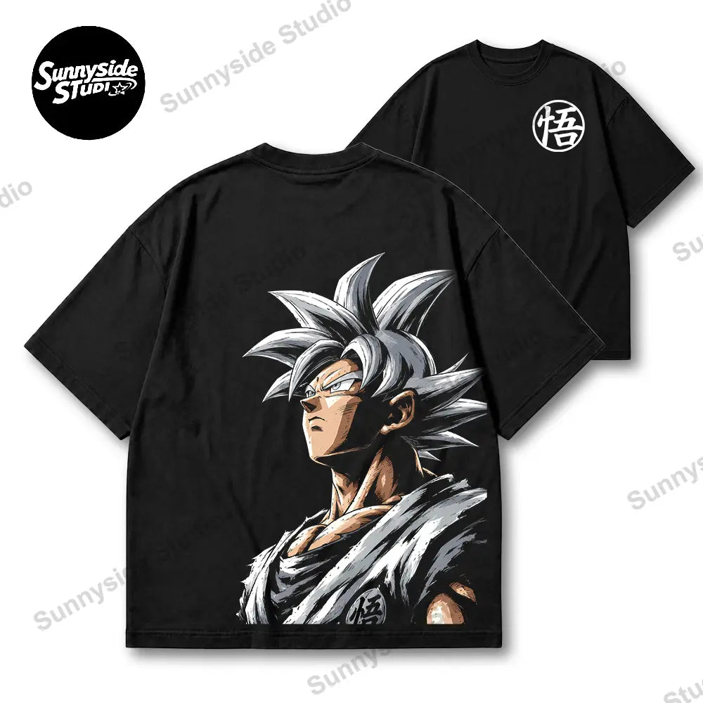 "GAZE" Series Anime 90s Graphic Tee – Retro Anime US Regular Fit Streetwear T-Shirt