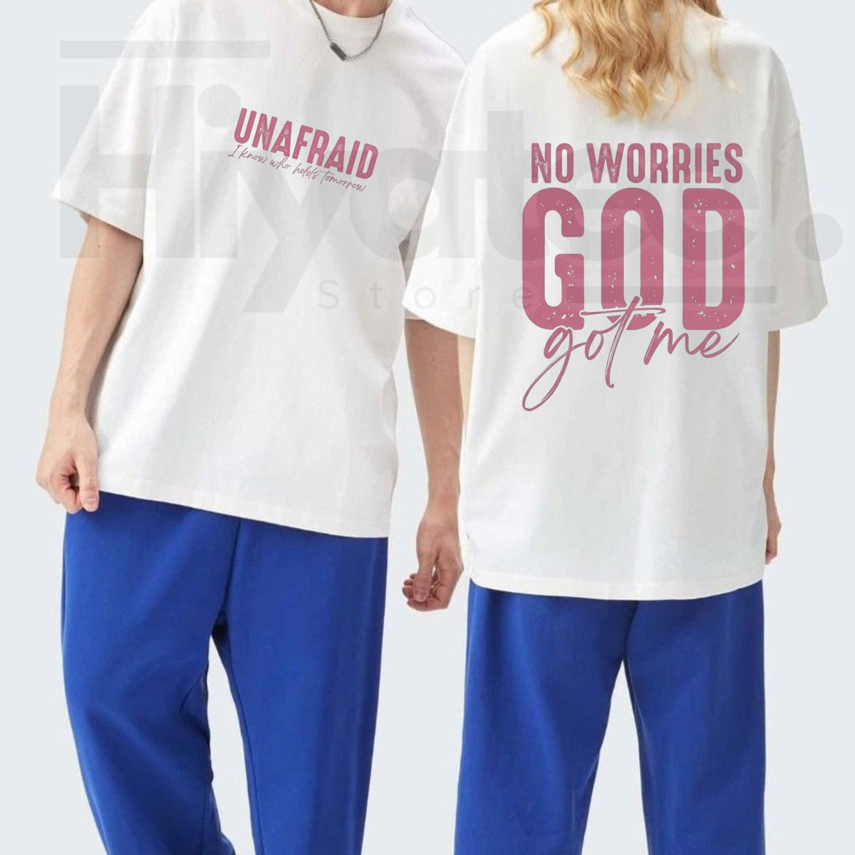 Unafraid No Worries T-Shirt – Faith Statement Graphic Tee - Hiyatee