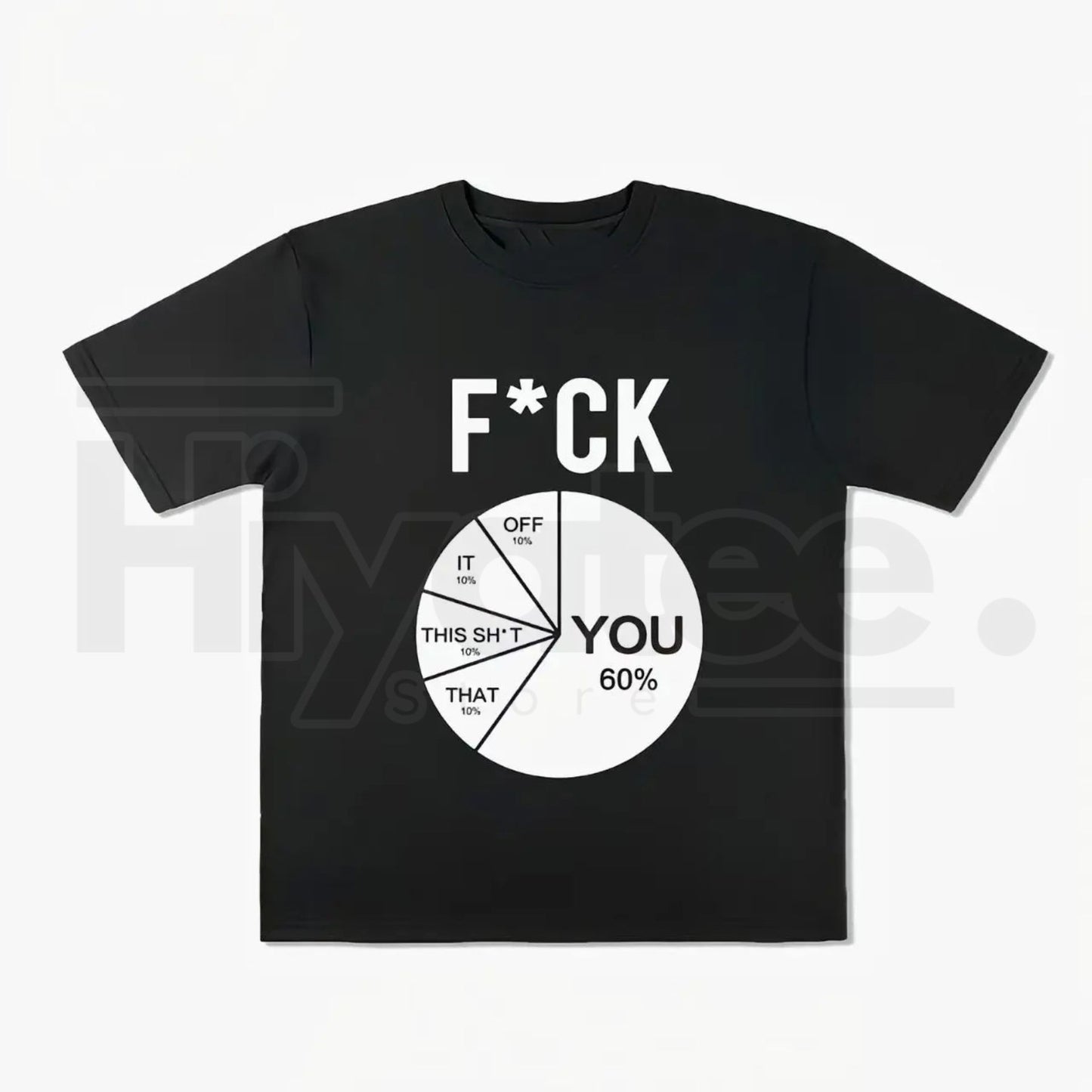 Unisex Funny Pie Chart T-Shirt – Sarcastic Humor Diagram Cotton Tee - Hiyatee