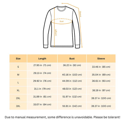 Valentine's Day Heart Print Long Sleeve T-Shirt – Women's Autumn Winter Crew Neck Top with Slight Stretch