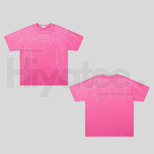 Unisex Summer Short Sleeve Round Neck T-Shirt – Lightweight Breathable Graphic Streetwear Oversized Tee - Hiyatee