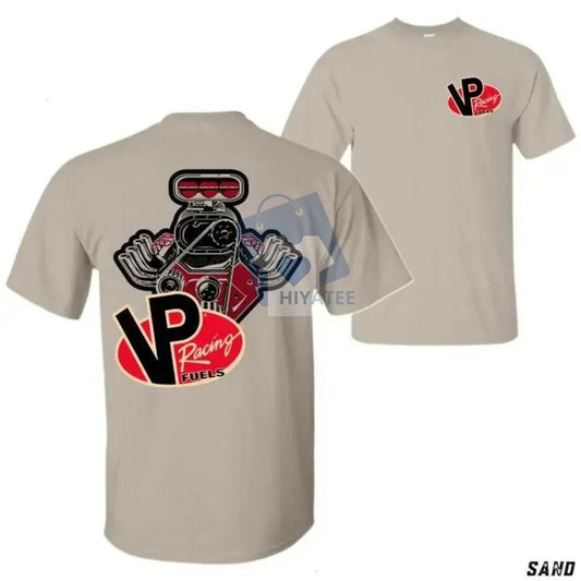 VP Racing Fuels V8 Engine T-Shirt – Tropical Car Lover's Graphic Tee, Men's Summer Fashion - Hiyatee