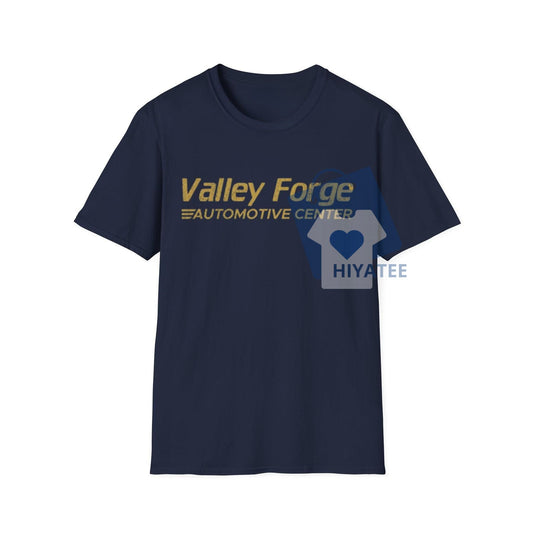 Valley Forge Automotive Center T-Shirt – Unisex Softstyle Tee for Car Enthusiasts-Hiyatee