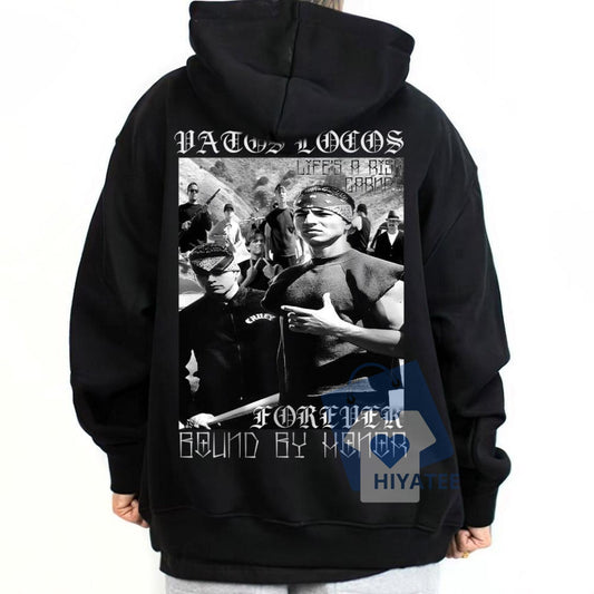 Vatos Locos Forever Hoodie – Chicano Old-School Gangster Streetwear for Men-Hiyatee