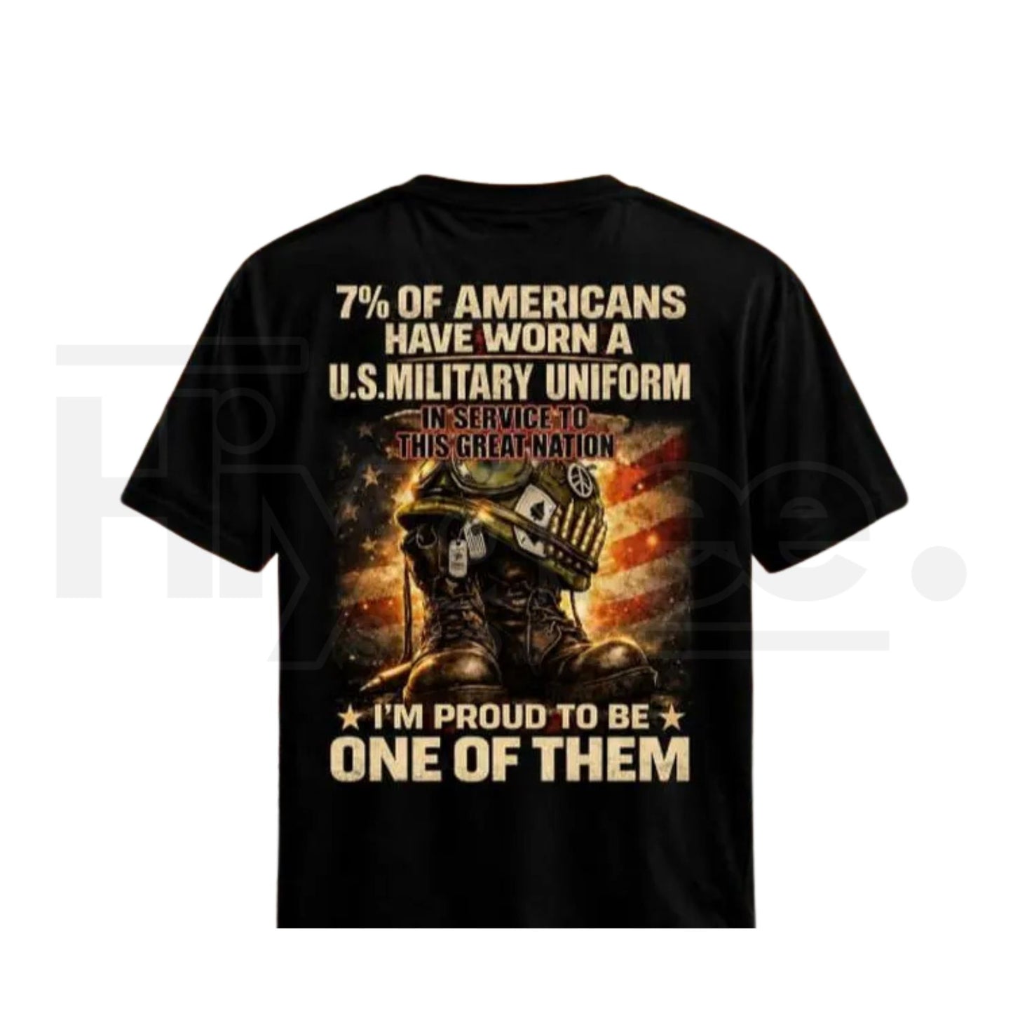 Veteran Pride Graphic T-Shirt – U.S. Military Service Tribute Unisex Tee - Hiyatee