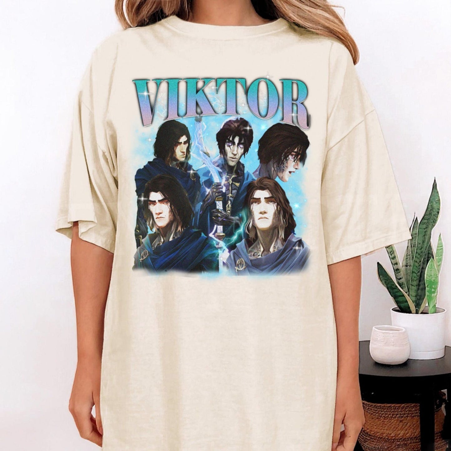 Viktor Arcane Shirt Png Vintage Streetwear League of Legends Png Anime Apparel fanmerch lol Merchandise League of Legends Fan gift