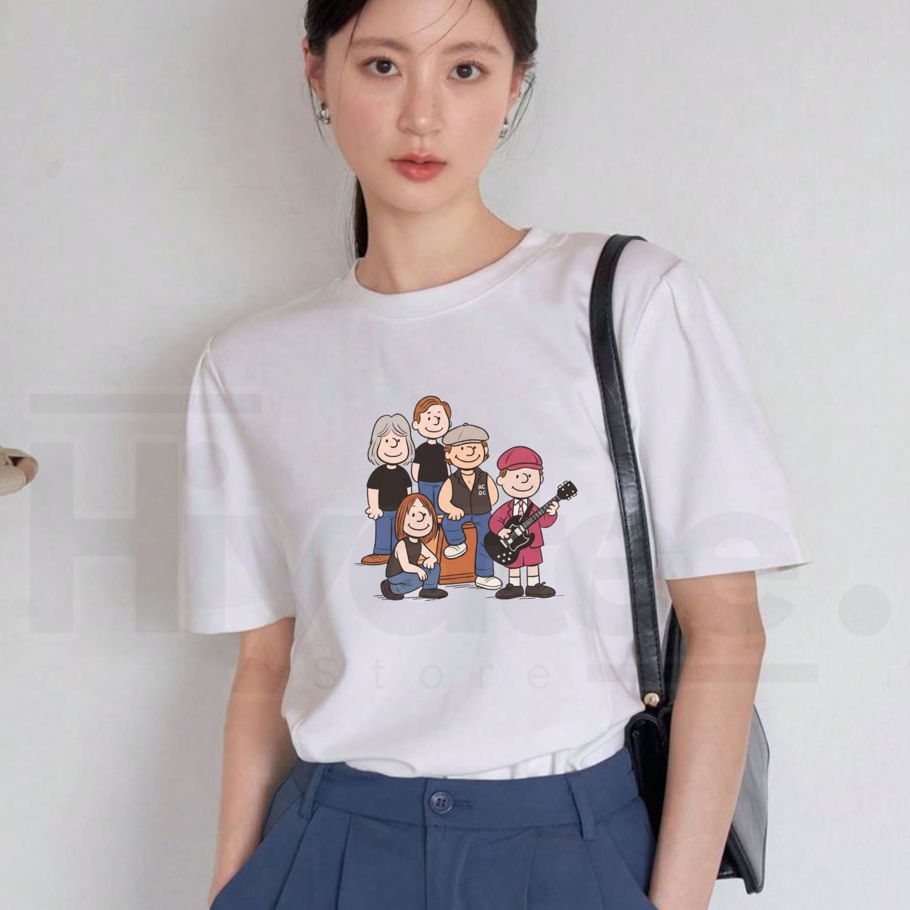 Vintage Aesthetic Rockband T-Shirt – 90s Rock Music Fashion Cotton Tee - Hiyatee