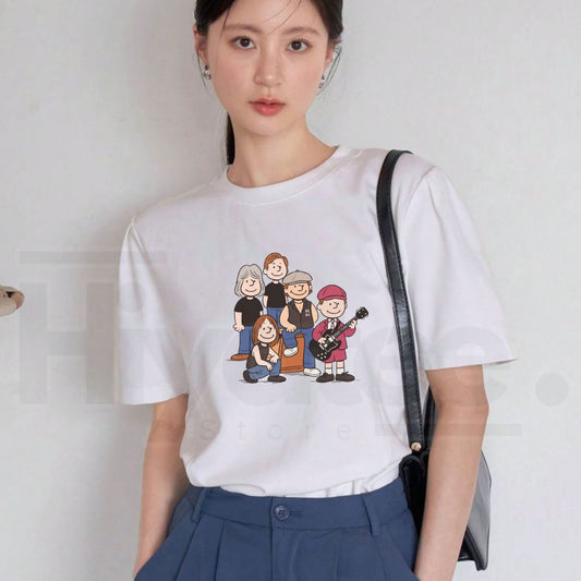 Vintage Aesthetic Rockband T-Shirt – 90s Rock Music Fashion Cotton Tee - Hiyatee