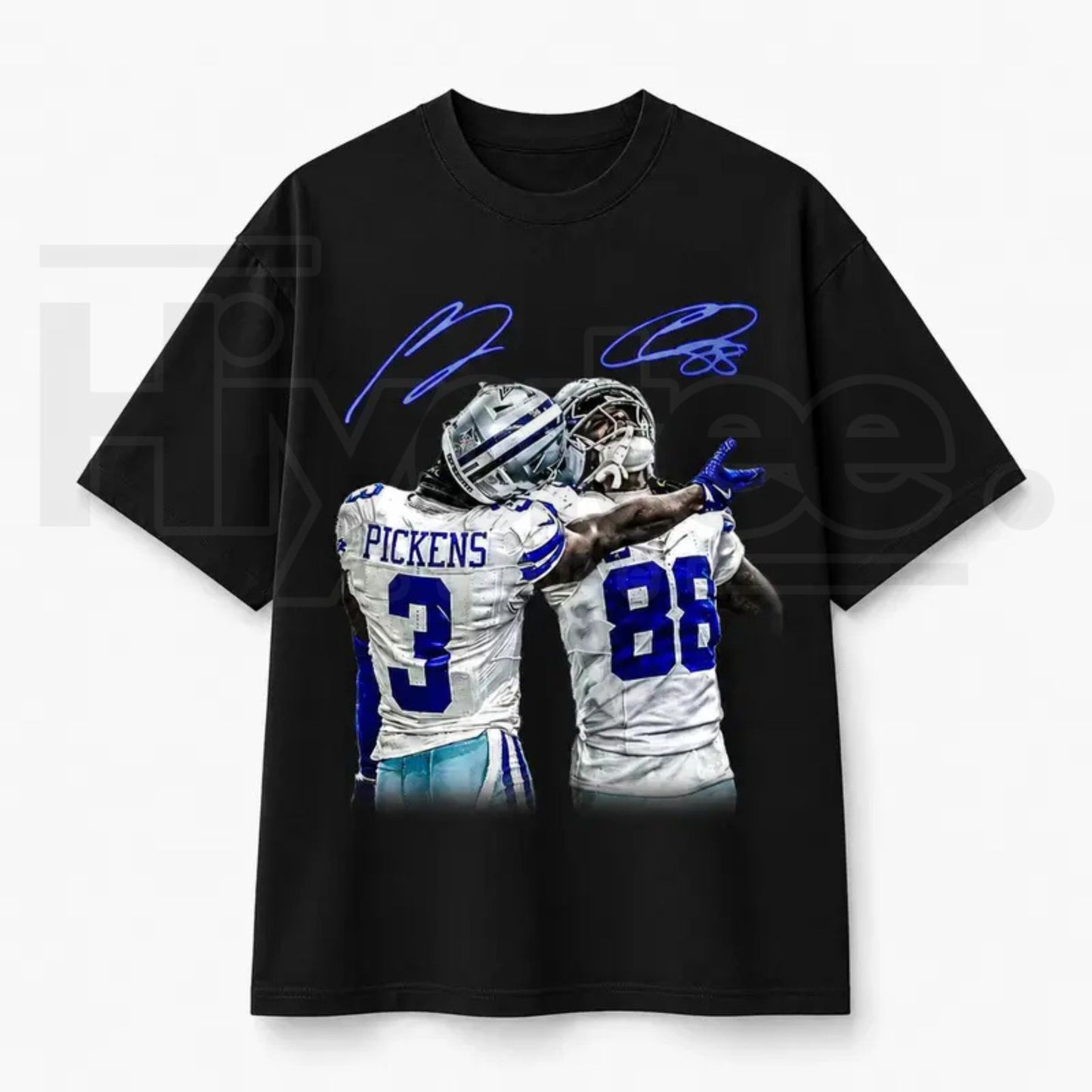 Vintage Close-Up Football Athlete Signature T-Shirt – Sports Fan Graphic Tee - Hiyatee
