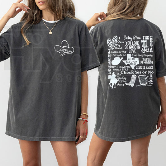 Vintage Cowboy Country Music Concert T-Shirt – Retro Western Aesthetic Graphic Tee, Classic Rodeo Style Streetwear Top - Hiyatee