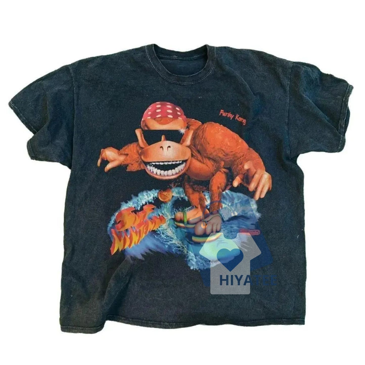 Vintage Funky Kong 1995 Surf Tee – Retro Gamer Streetwear Shirt-Hiyatee