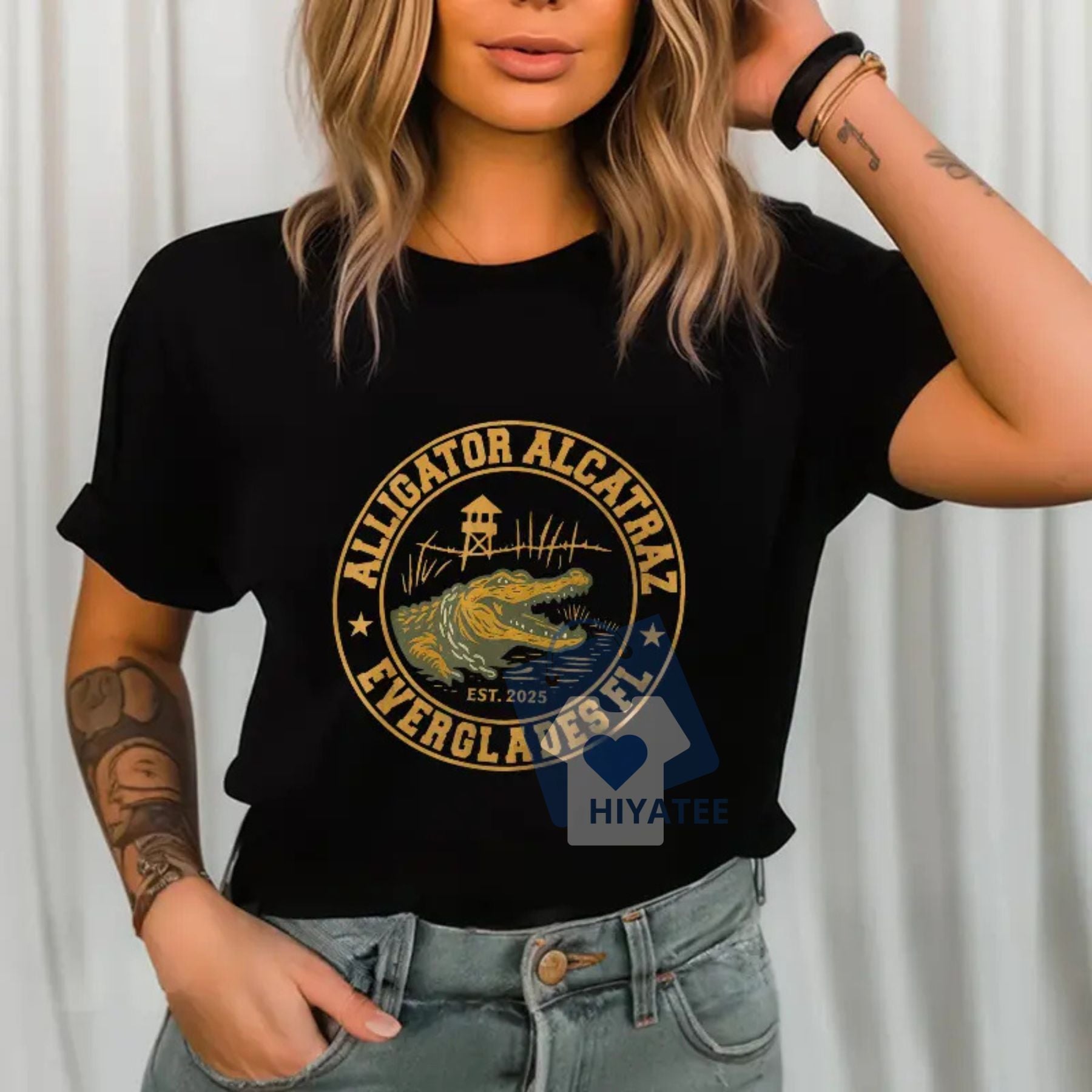 Vintage Funny Gator T-Shirt – Cute Alligator Humor Tee for Women-Hiyatee