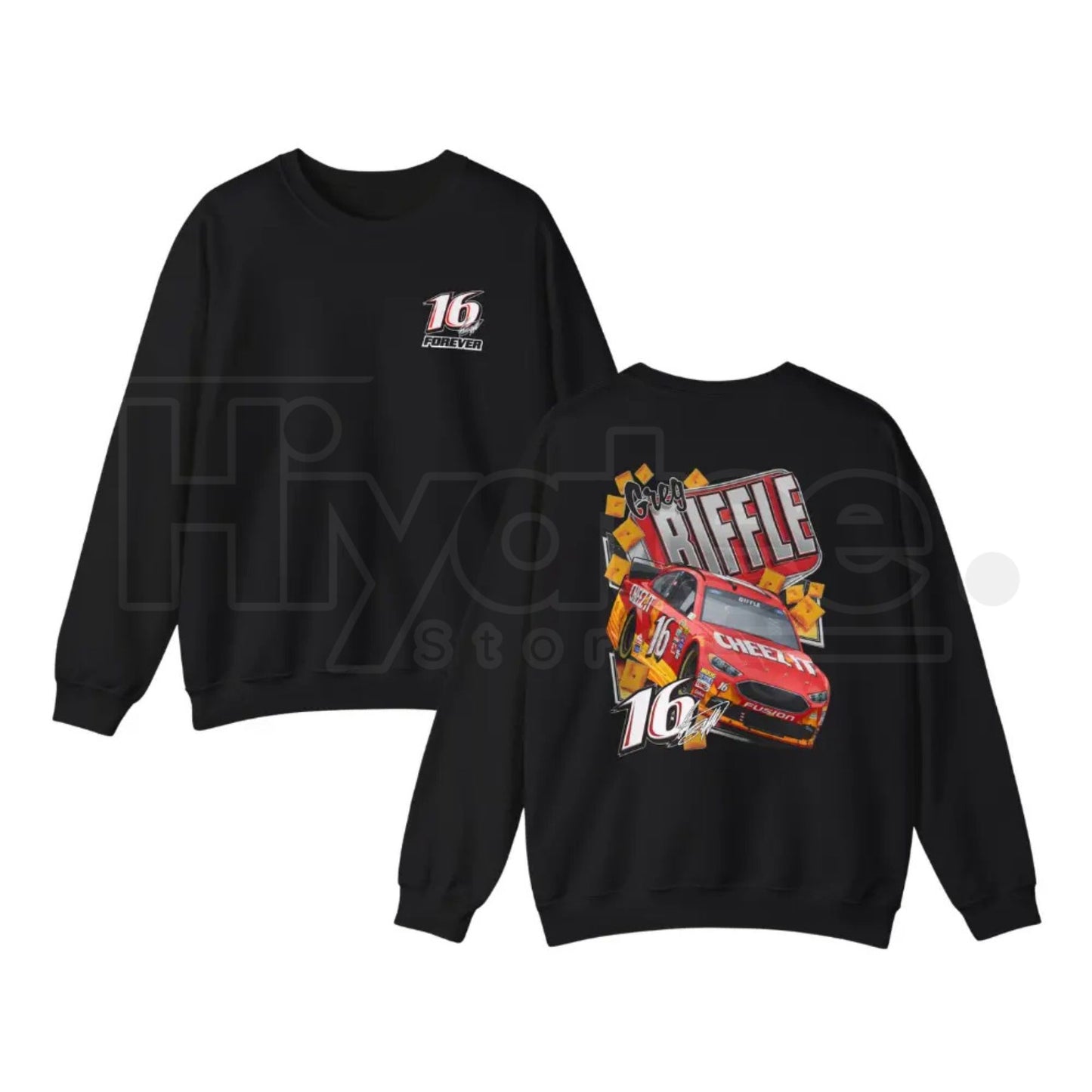 Vintage Greg Biffle Racing Sweatshirt: Retro NASCAR #16 Crewneck, Roush Racing Fan Apparel - Hiyatee