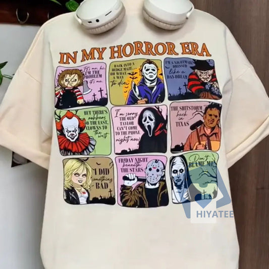 Vintage In My Horror Era Halloween Shirt – Retro Spooky Season 2025 Tee-Hiyatee