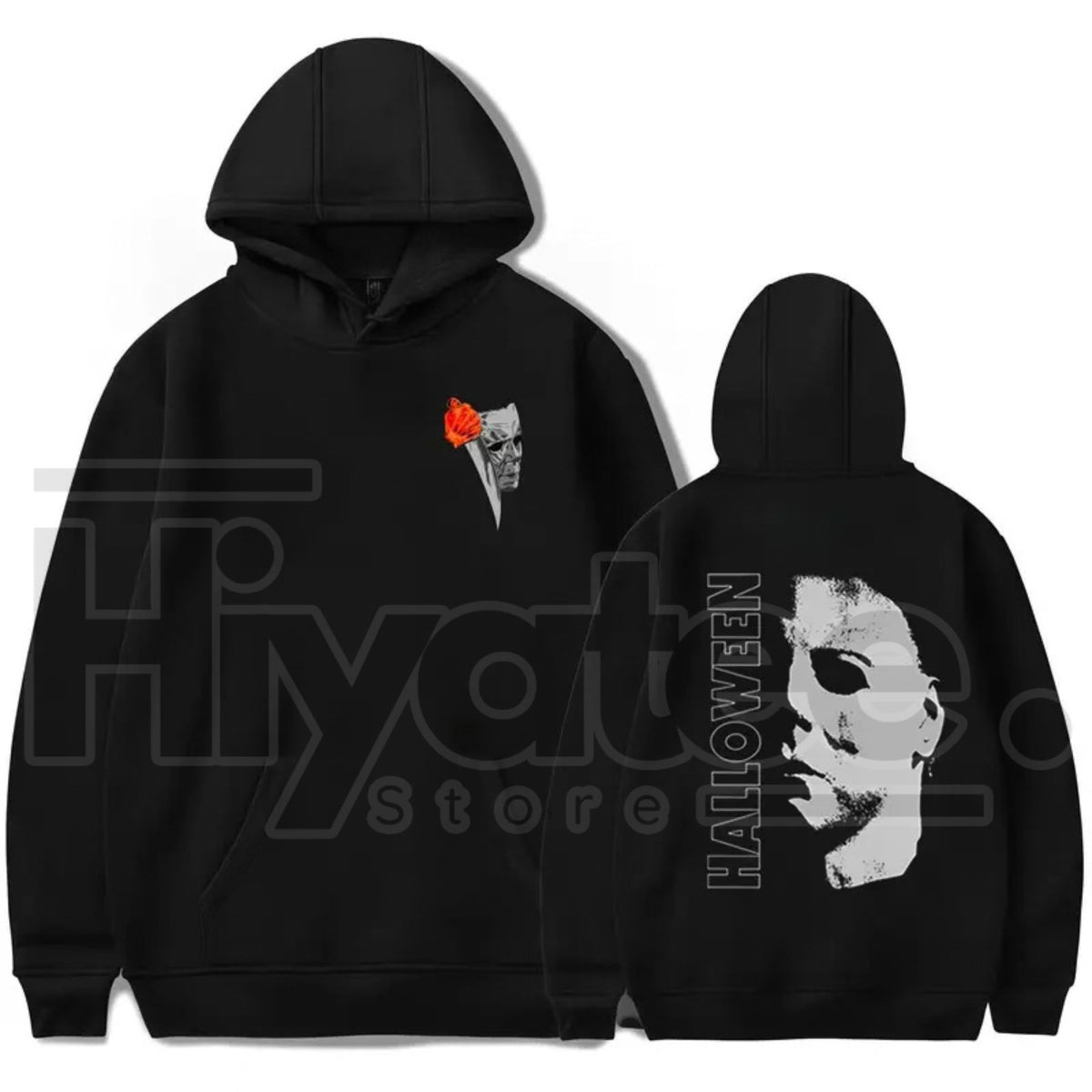 Vintage Michael Myers Halloween Hoodie – Retro Horror Graphic Pullover, Unisex Spooky Sweatshirt - Hiyatee