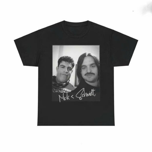 Vintage Nick Miller & Winston Schmidt College Selfie T-Shirt – The Ultimate New Girl Fan Merch!-Hiyatee