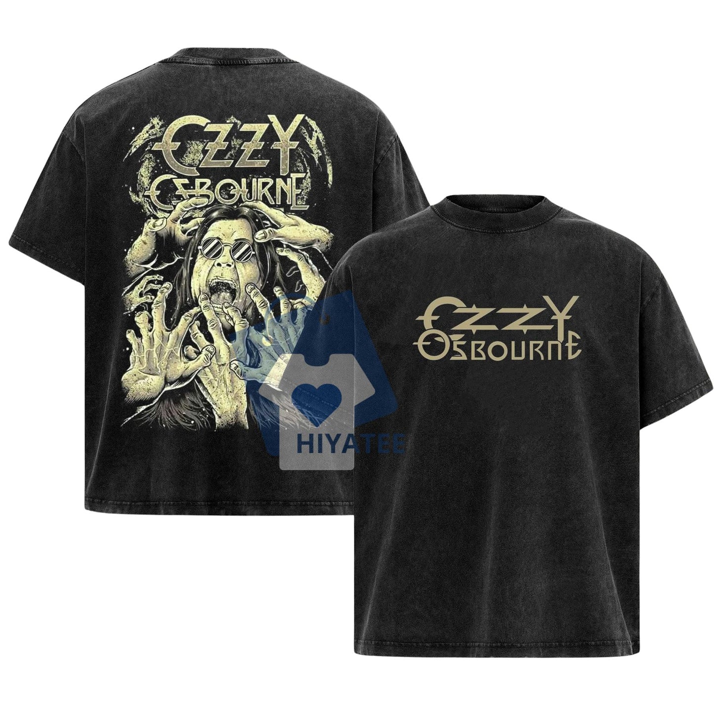 Vintage Ozzy Osbourne T-Shirt – Rock and Roll Graphic Tee, Unisex Retro Concert Shirt for Metal Fans-Hiyatee