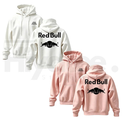 Vintage Racing Graphic Hoodie – Men's Cotton Pullover, Bold Back Print Casual Streetwear Long Sleeve Top - Hiyatee