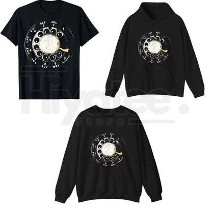"Vintage Rotary Phone Dial" – Retro Tech Aesthetic Women's Graphic Top - Hiyatee