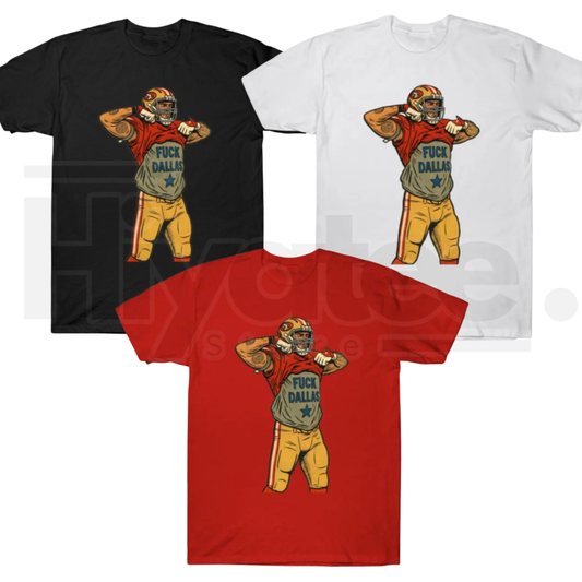 Vintage San Francisco City Football T-Shirt – Retro Comic Style Game Day Tee - Hiyatee