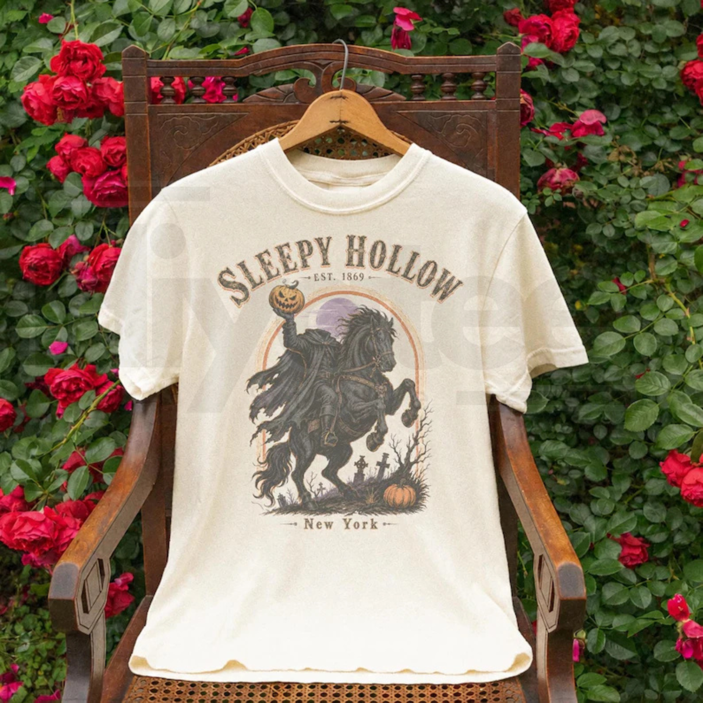 Vintage Sleepy Hollow 90s Graphic Tee Retro Headless Horseman Shirt - Hiyatee