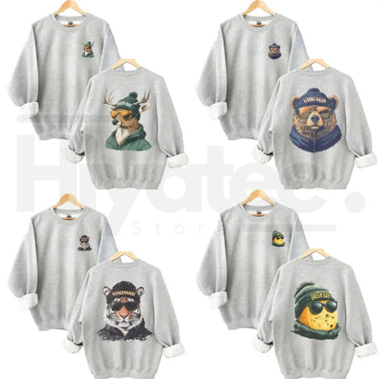 Vintage Spirit Animal Football Sweatshirt – City Team Graphic Pullover, Retro Game Day Crewneck, Casual Cozy Sweatshirt - Hiyatee