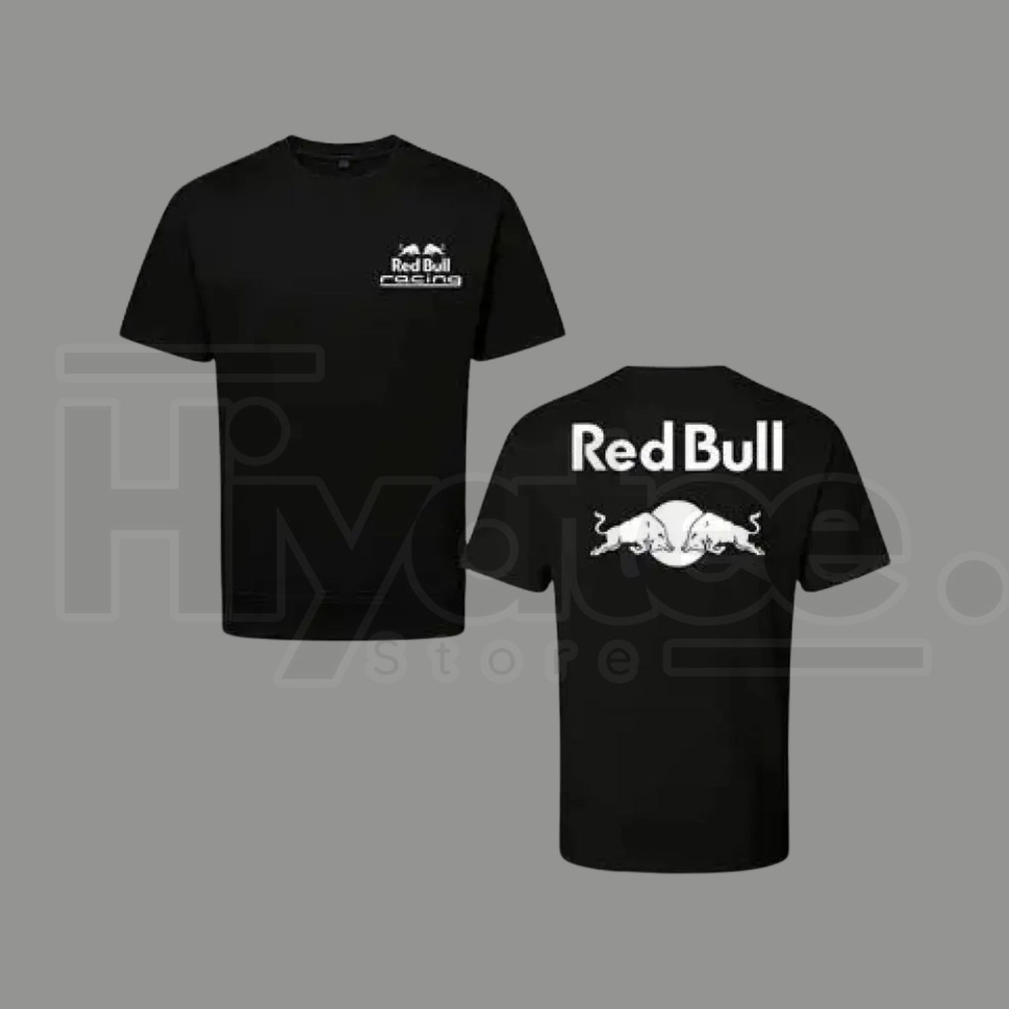 Vintage Starboy Bull Racing T-Shirt – Black and White Double-Sided Motorsport Graphic Tee - Hiyatee