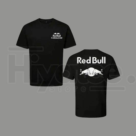 Vintage Starboy Bull Racing T-Shirt – Black and White Double-Sided Motorsport Graphic Tee - Hiyatee