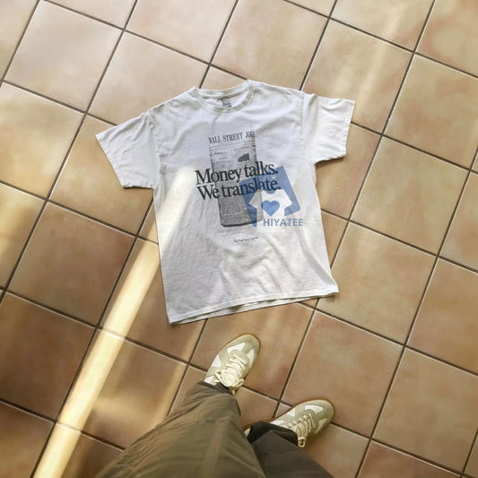 WSJ Money Talks We Translate Shirt – Vintage Ad Campaign Y2K Tee-Hiyatee
