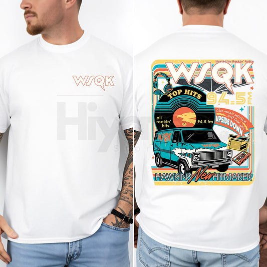 WSQK Hawkins Hellfire Club Tee – Funny Valentine Gift for Couples & Fans - Hiyatee