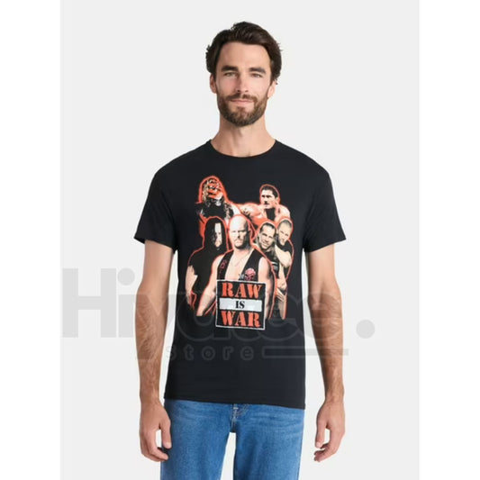 WWE Men's & Big Men's "Raw Is War" Graphic Tee - Hiyatee