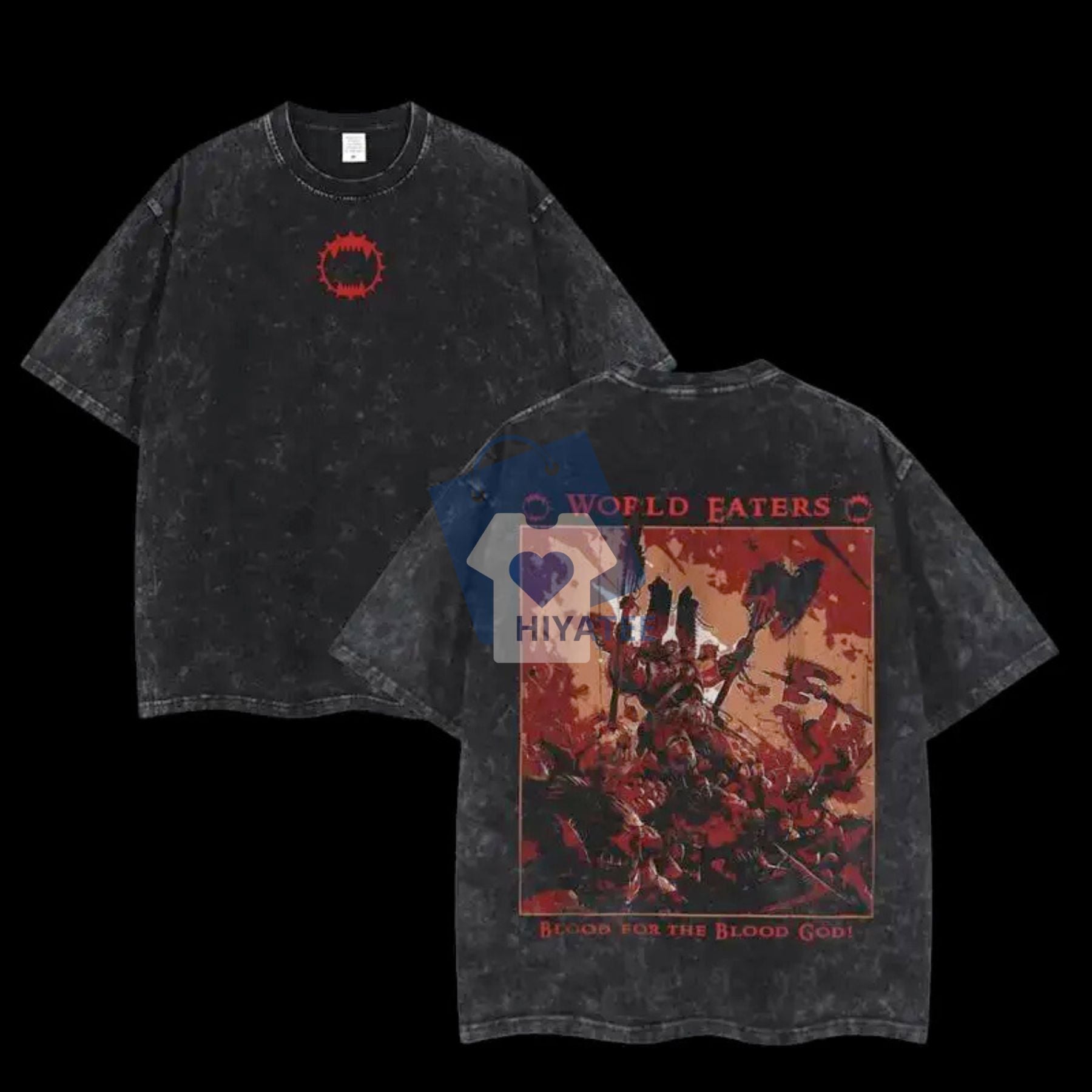  Warhammer 40K Death Metal – Oversized Vintage Ultramarine Tee-Hiyatee