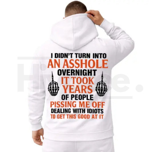 "Warning: Built By Years Of Being Pissed Off" Hoodie - Hiyatee
