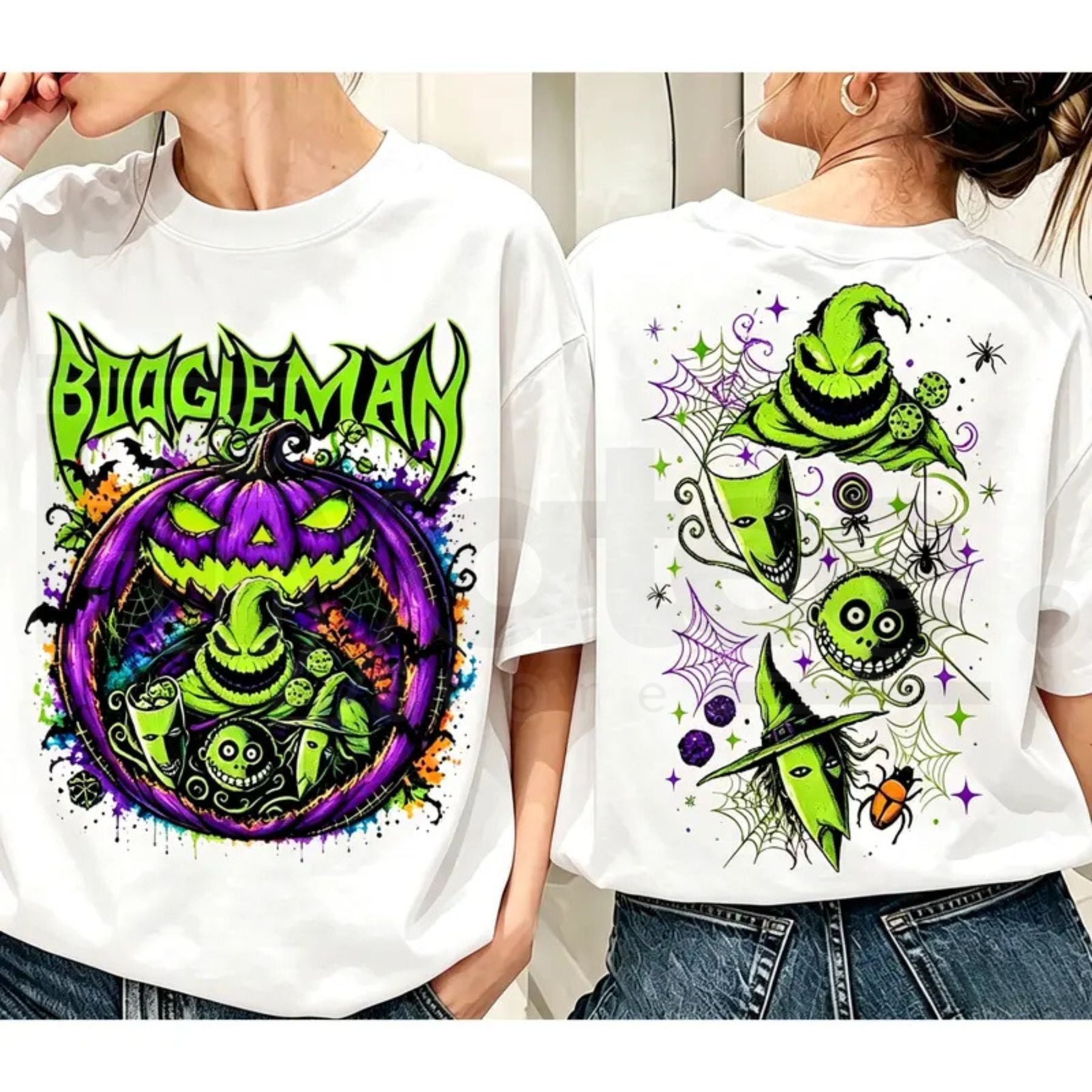 Welcome to Our Nightmare Halloween T-Shirt – Horror Friends & Scary Movie Graphic Tee, Halloween Couples Shirt - Hiyatee