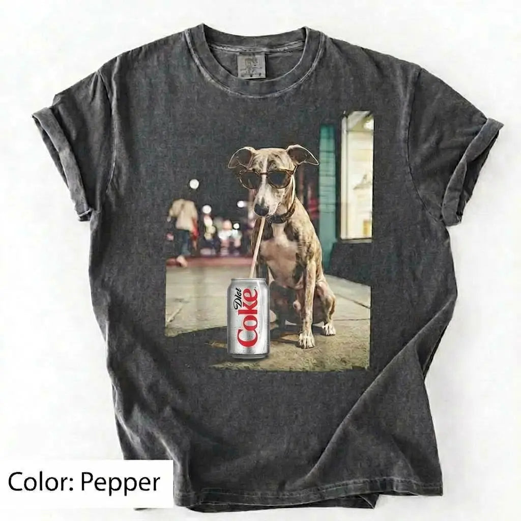 Comfort Colors Dog & Diet Coke Shirt – Funny Custom Dog Breed Tee